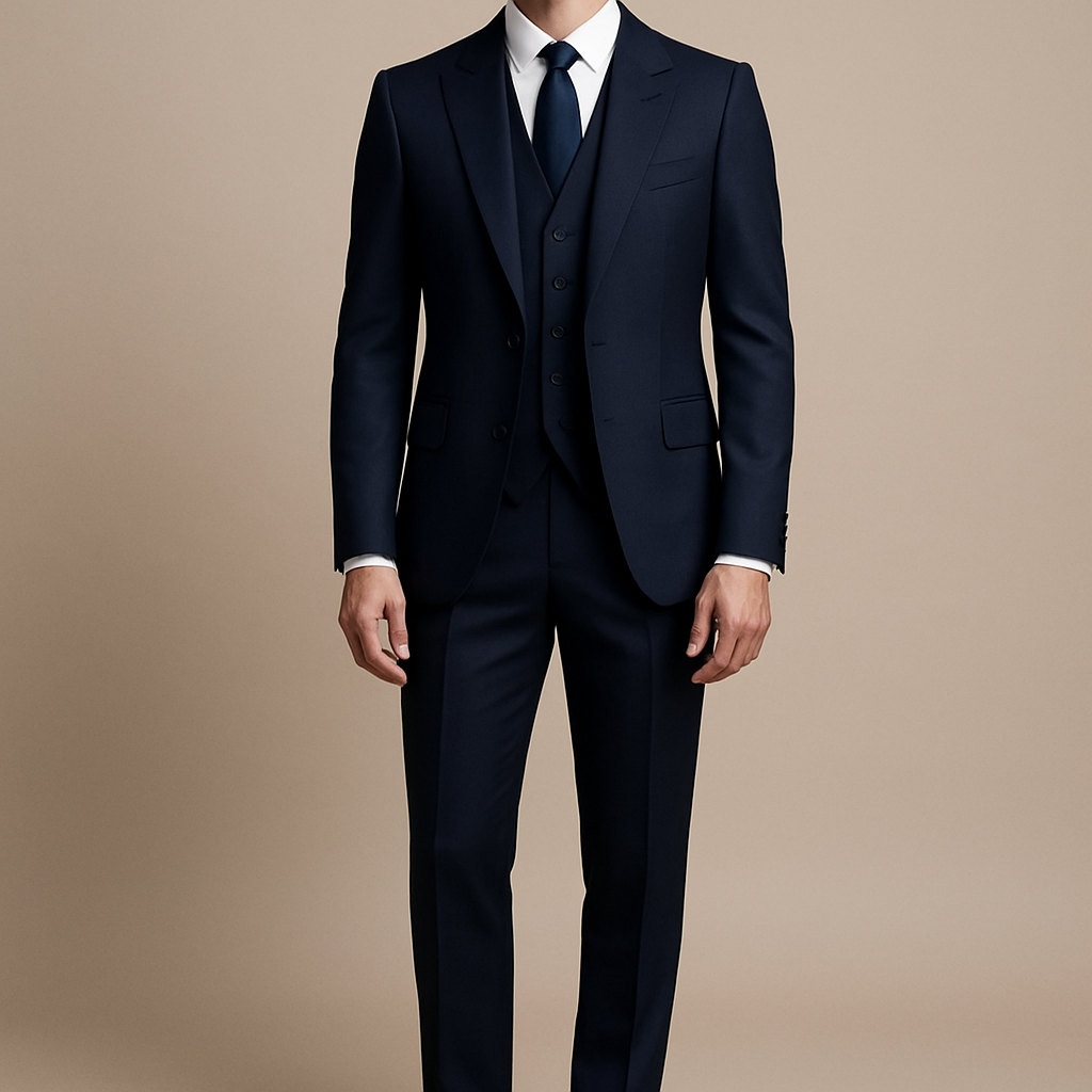 Midnight Navy Three-Piece Suit
