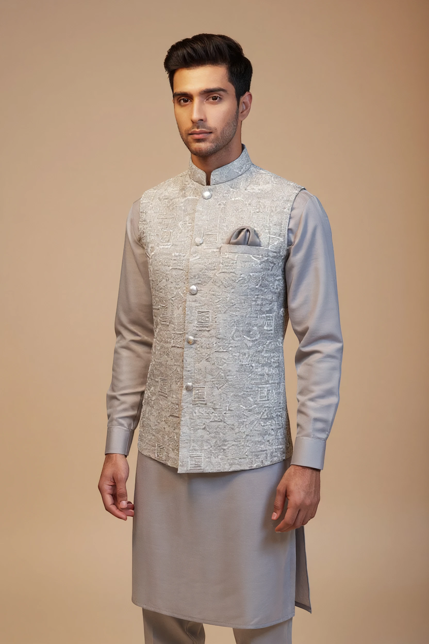 Silver Gray Waistcoat