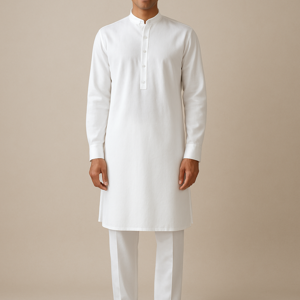 Classic White Kurta (Ready to Wear)